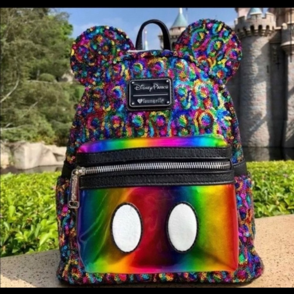 Disney Loungefly 🌈 Mini Backpack - Picture 6 of 7